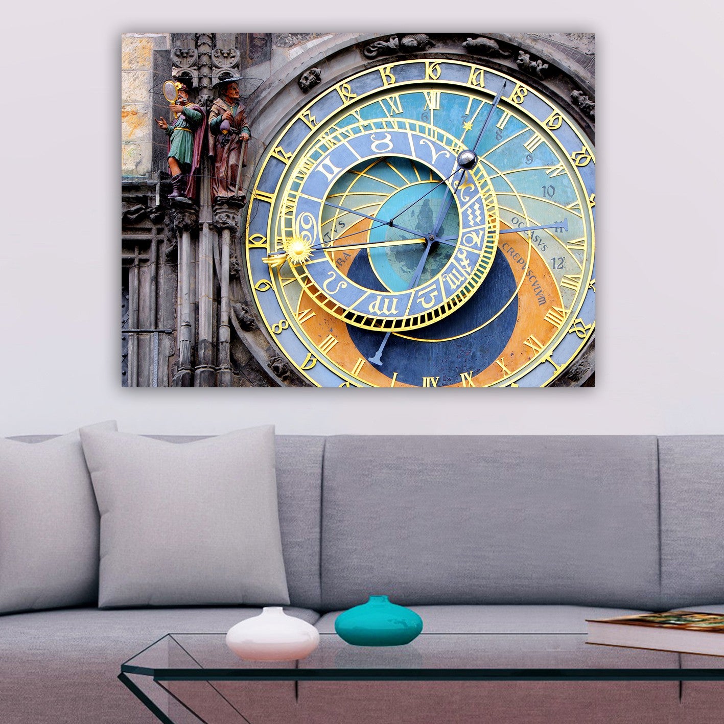 Impressionante pintura decorativa em tela, 70 x 100 cm | 100% tela, 100% moldura de madeira (3 cm de espessura) | Perfeito para amantes de decoração e arte