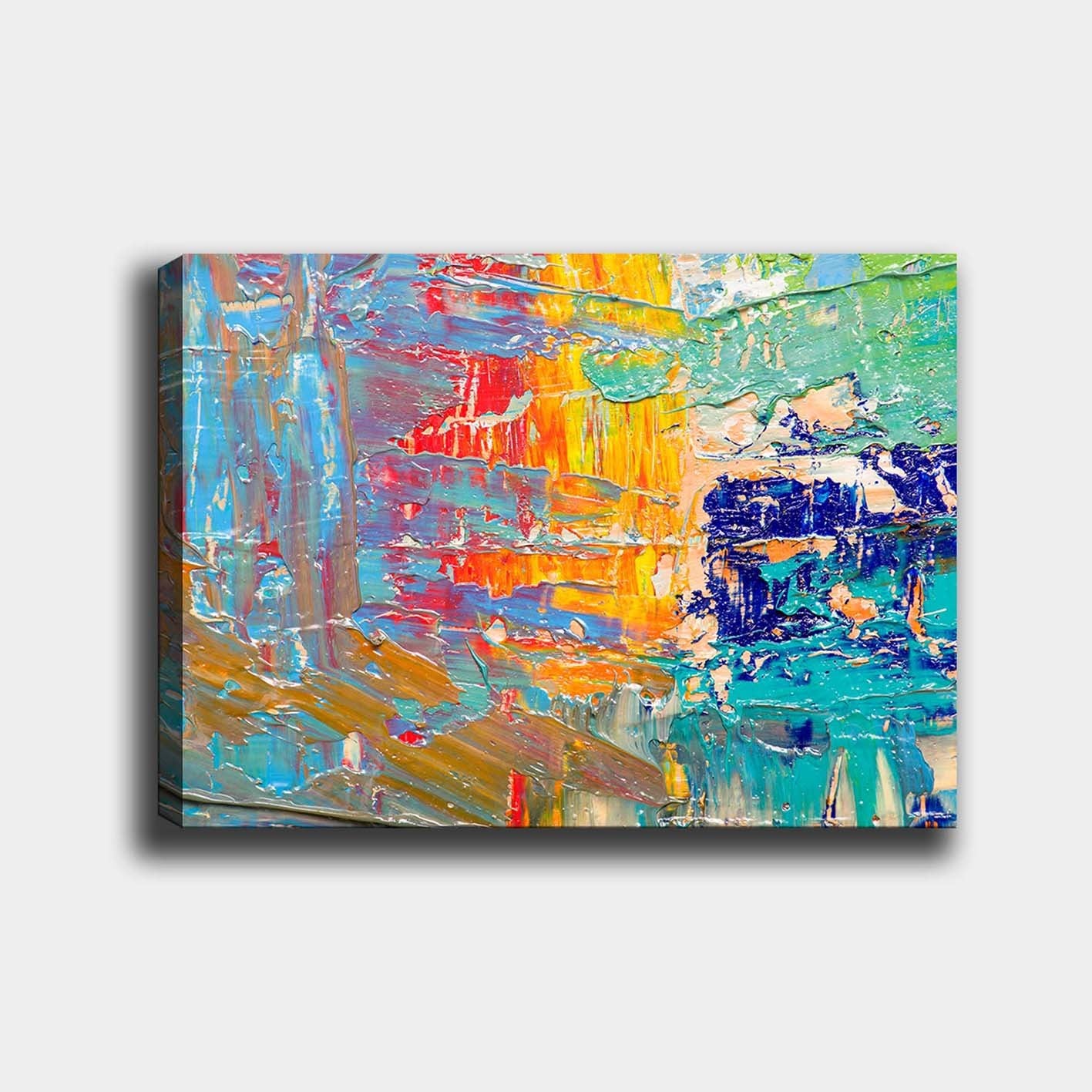 Impressionante pintura decorativa em tela, 70 x 100 cm | 100% tela, 100% moldura de madeira (3 cm de espessura) | Perfeito para amantes de decoração e arte
