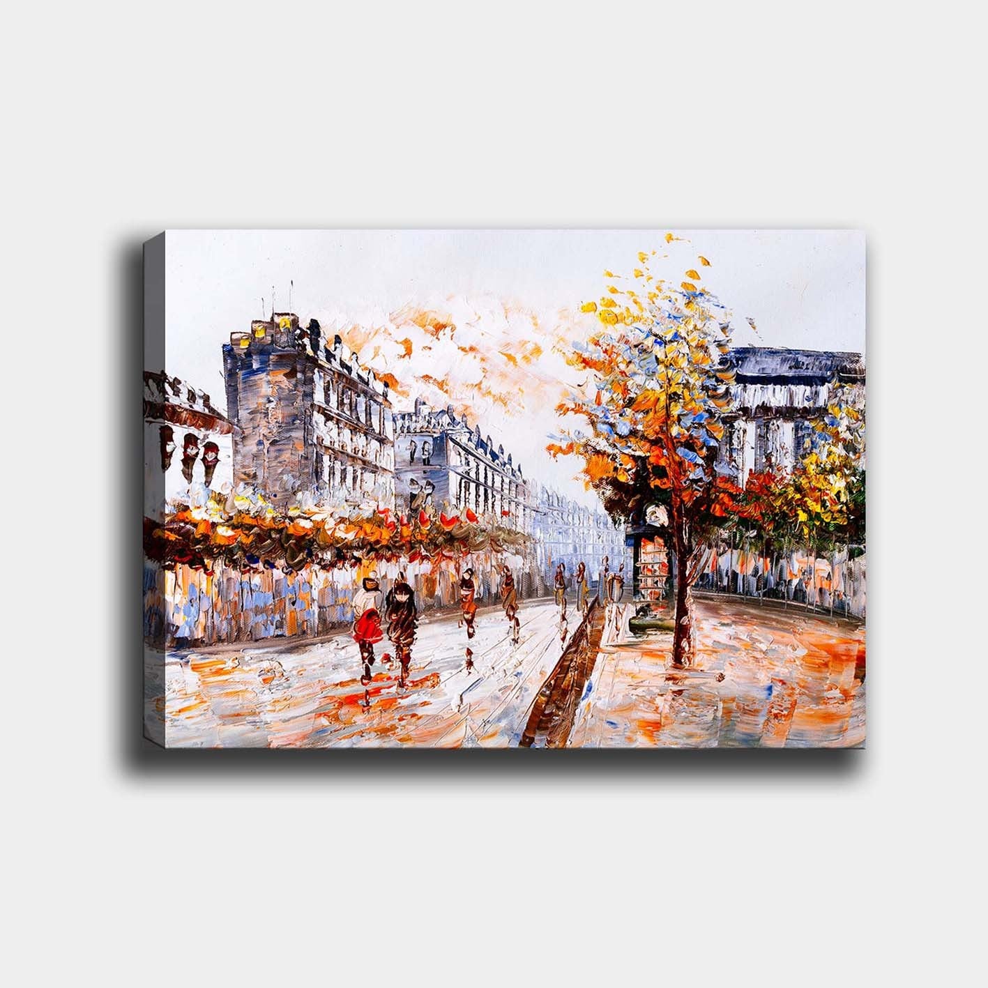 Impressionante pintura decorativa em tela, 70 x 100 cm | 100% tela, 100% moldura de madeira (3 cm de espessura) | Perfeito para amantes de decoração e arte