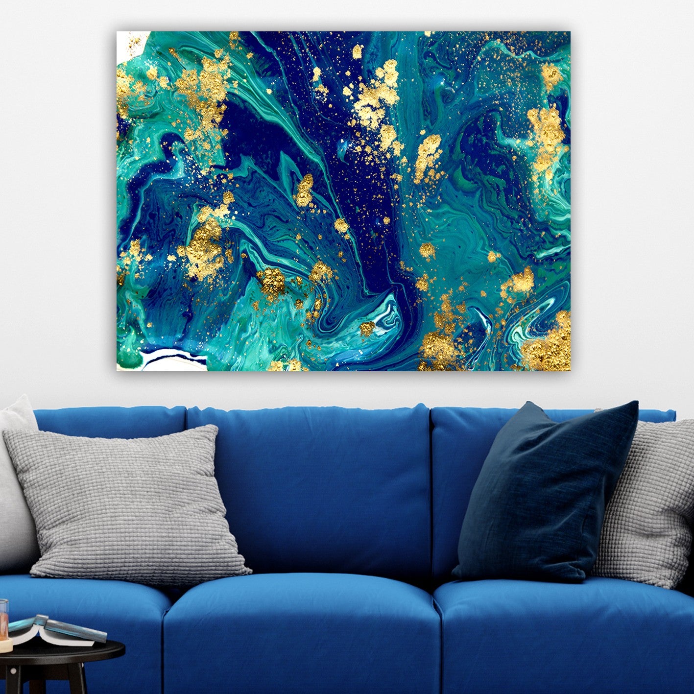 Impressionante pintura decorativa em tela, 70 x 100 cm | 100% tela, 100% moldura de madeira (3 cm de espessura) | Perfeito para amantes de decoração e arte