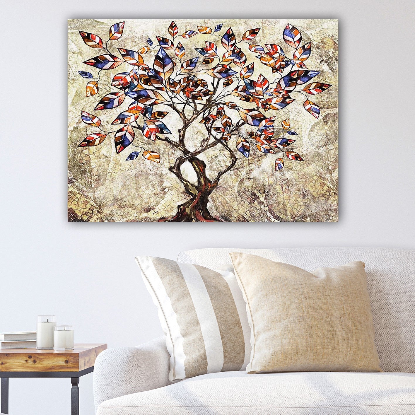 Impressionante pintura decorativa em tela, 70 x 100 cm | 100% tela, 100% moldura de madeira (3 cm de espessura) | Perfeito para amantes de decoração e arte