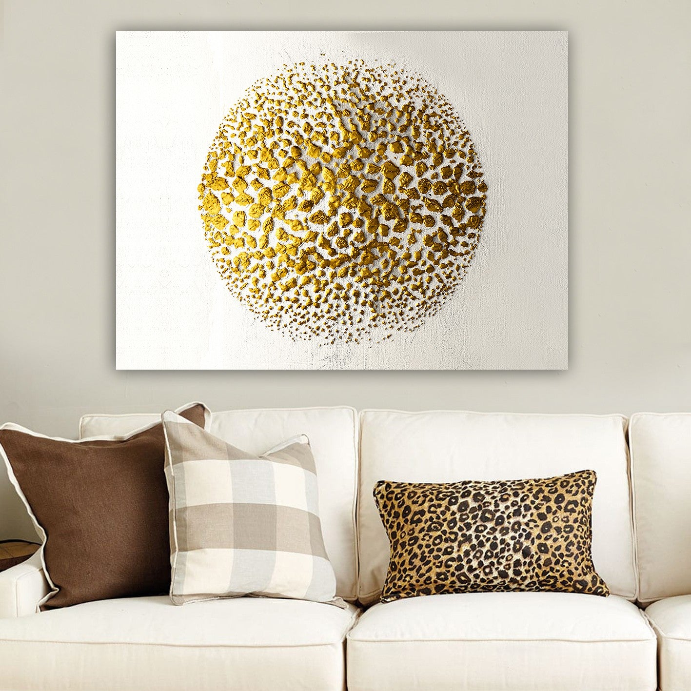 Impressionante pintura decorativa em tela, 70 x 100 cm | 100% tela, 100% moldura de madeira (3 cm de espessura) | Arte elegante para decoração de casa e escritório