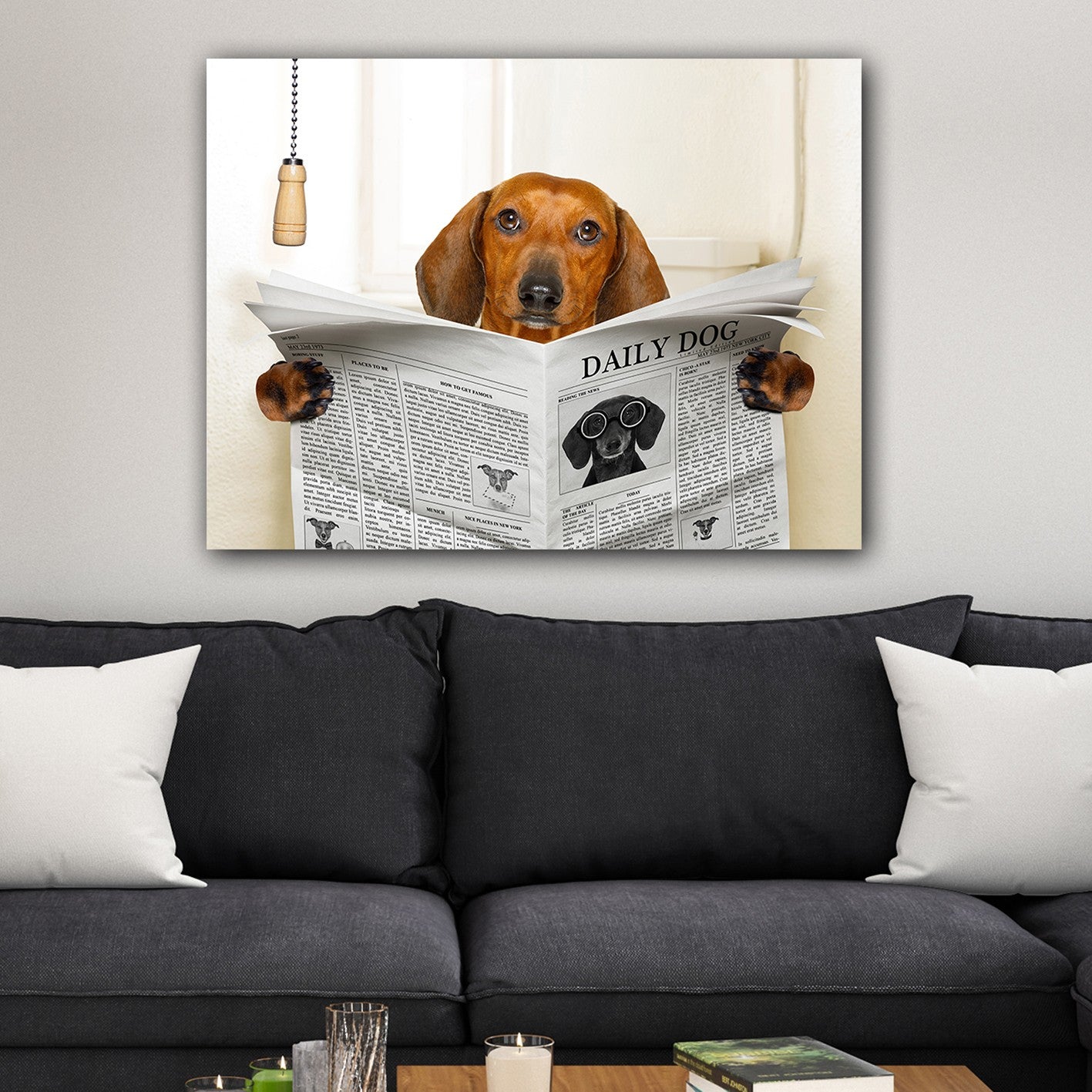 Impressionante pintura decorativa em tela, 70 x 100 cm | 100% tela, 100% moldura de madeira (3 cm de espessura) | Perfeito para amantes de decoração e arte