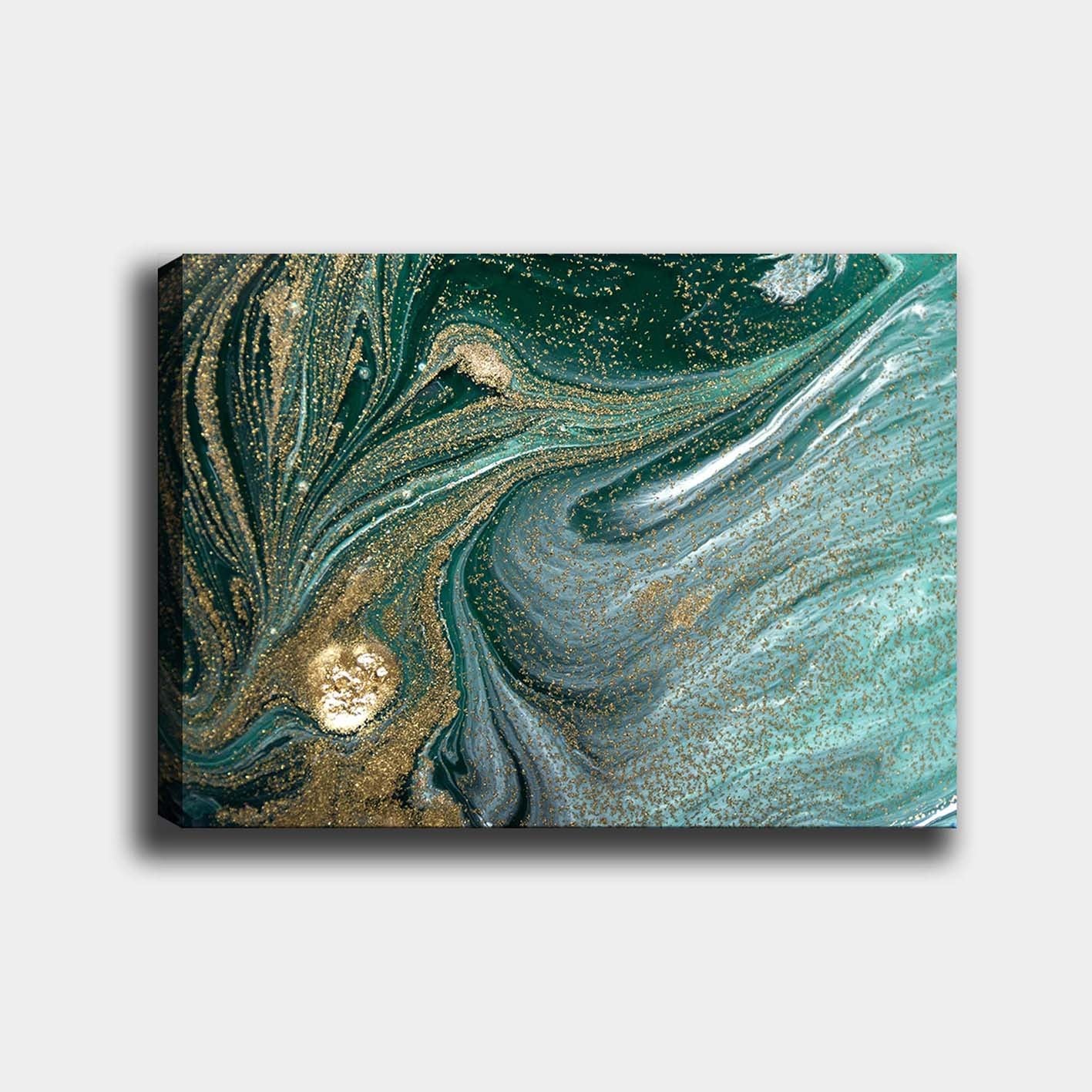 Impressionante pintura decorativa em tela, 70 x 100 cm | 100% tela, 100% moldura de madeira (3 cm de espessura) | Perfeito para amantes de decoração e arte