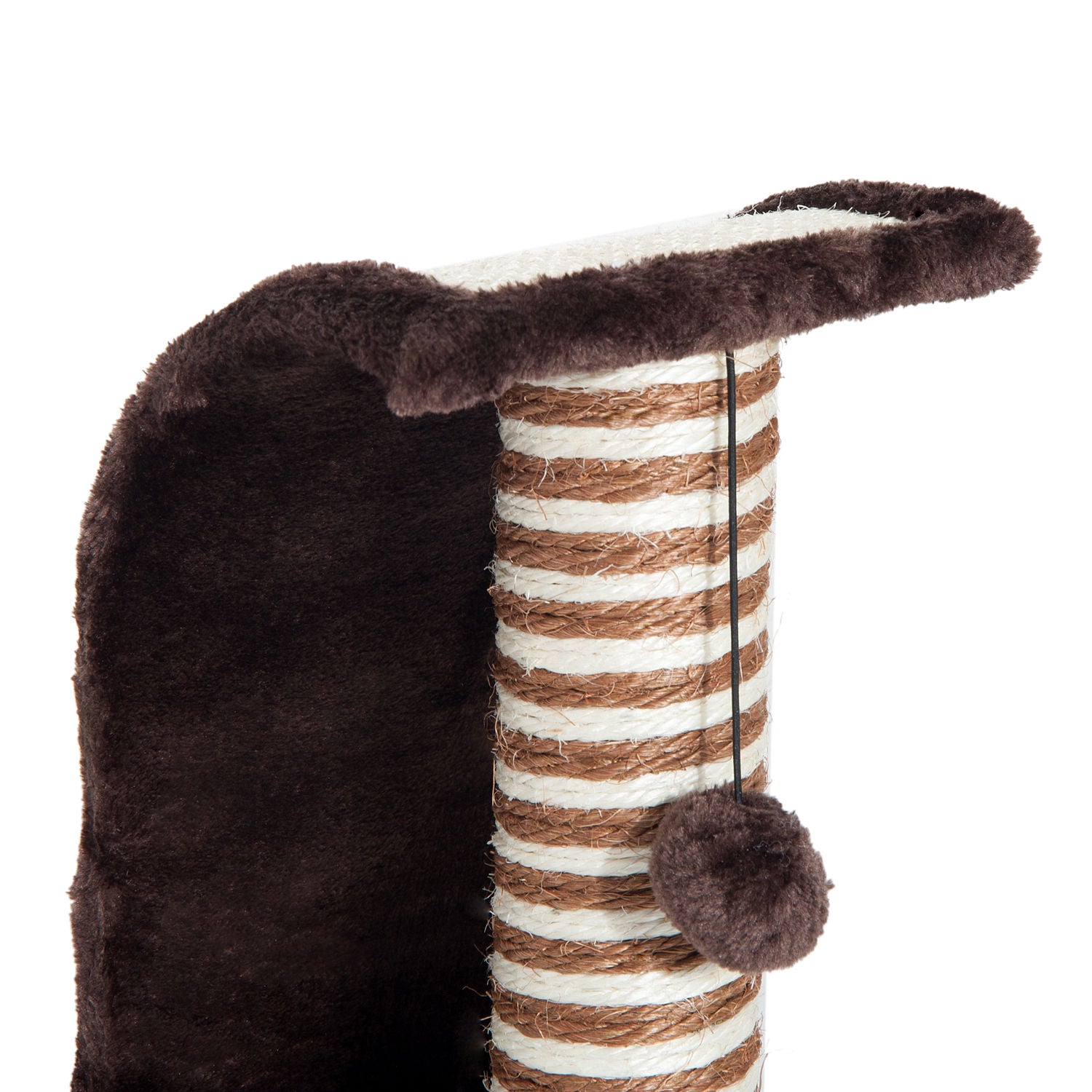 Arranhador para Gatos Centro de Atividades 35x30x39 cm Marrom e Bege
