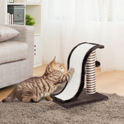 Arranhador para Gatos Centro de Atividades 35x30x39 cm Marrom e Bege