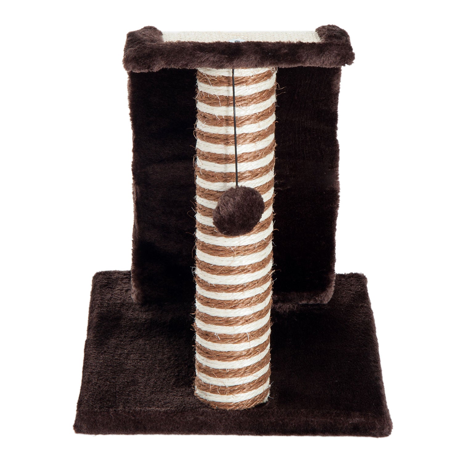 Arranhador para Gatos Centro de Atividades 35x30x39 cm Marrom e Bege