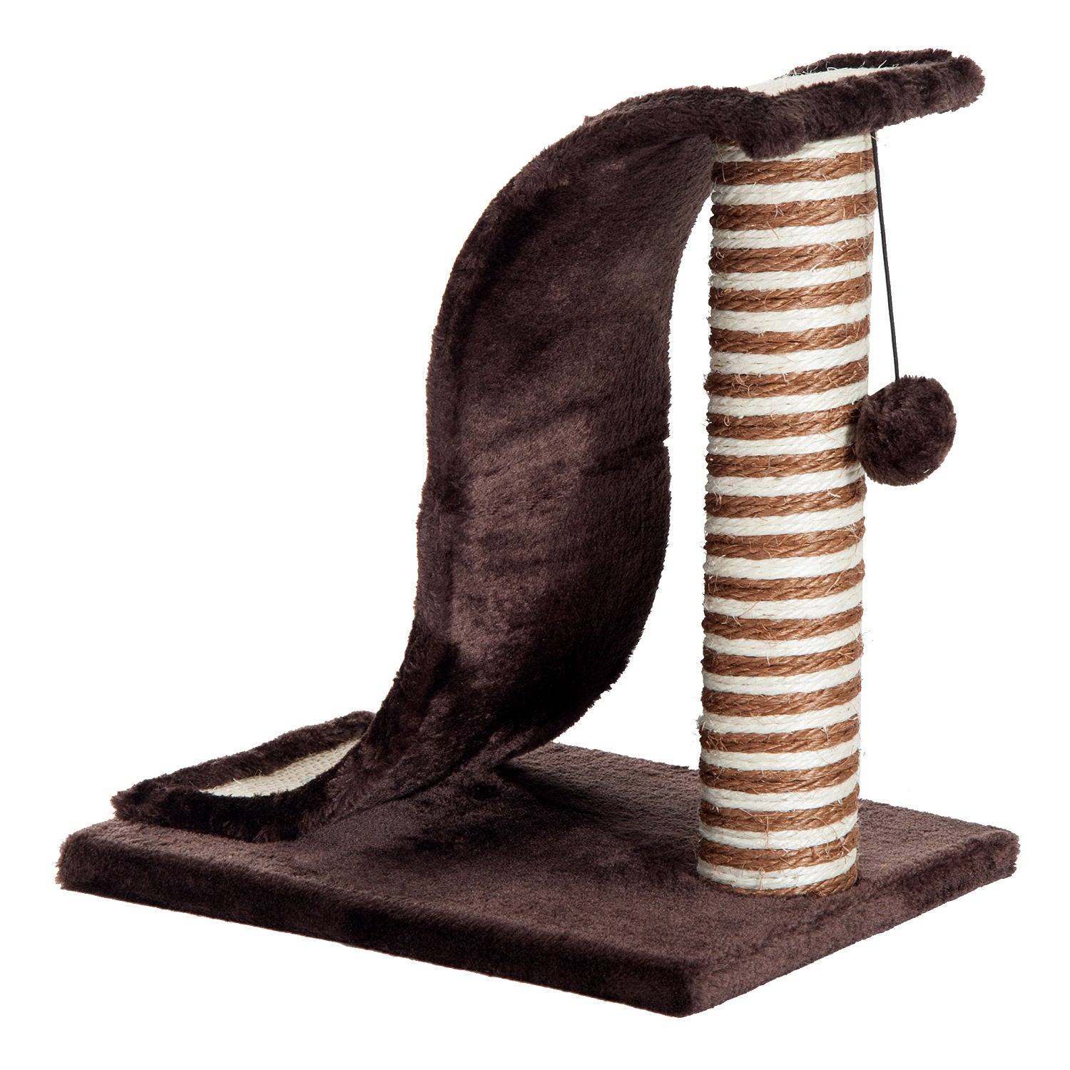 Arranhador para Gatos Centro de Atividades 35x30x39 cm Marrom e Bege