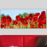 Tela Decorativa em Canvas Multicolor 50x120 cm com Moldura de Madeira (3 cm)