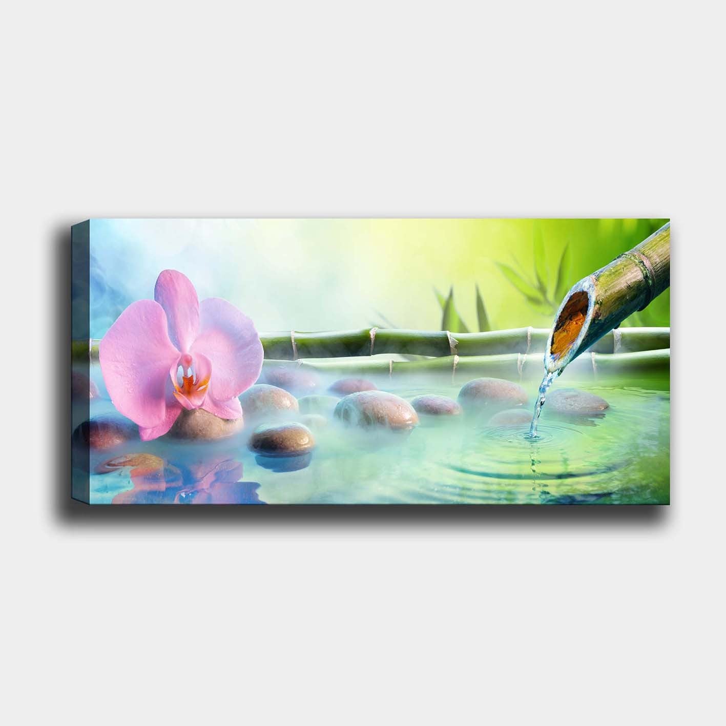 Tela Decorativa Multicolor 50x120 cm – 100% Canvas com Moldura de Madeira (3 cm)