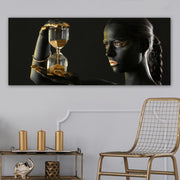 Quadro em Tela Decorativa Multicolor 50 x 120 cm com Moldura de Madeira (3 cm) – 100% Canvas