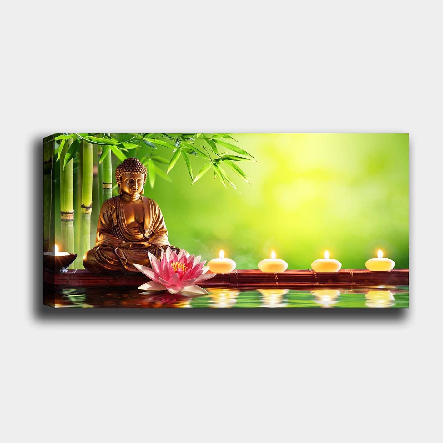 Tela Decorativa Multicolor 50x120 cm – 100% Canvas com Moldura 100% Madeira (3 cm)