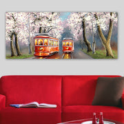 Quadro em Tela Decorativo Multicolor 50x120 cm – 100% Tela, Moldura de Madeira 3 cm