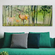 Tela Decorativa Multicolor 50x120 cm com Moldura em Madeira (3 cm) – 100% Canvas