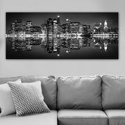 Tela Decorativa em Canvas Multicolor com Moldura de Madeira 3 cm – 50 x 120 cm