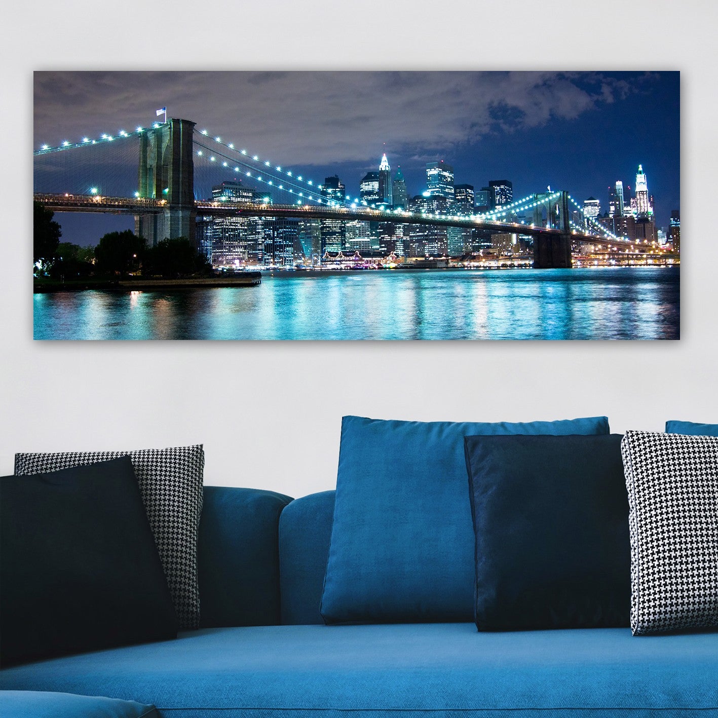 Quadro em Tela Canvas 50x120 cm com Moldura de Madeira (3 cm) – Multicolor – YTY103156192011_50120