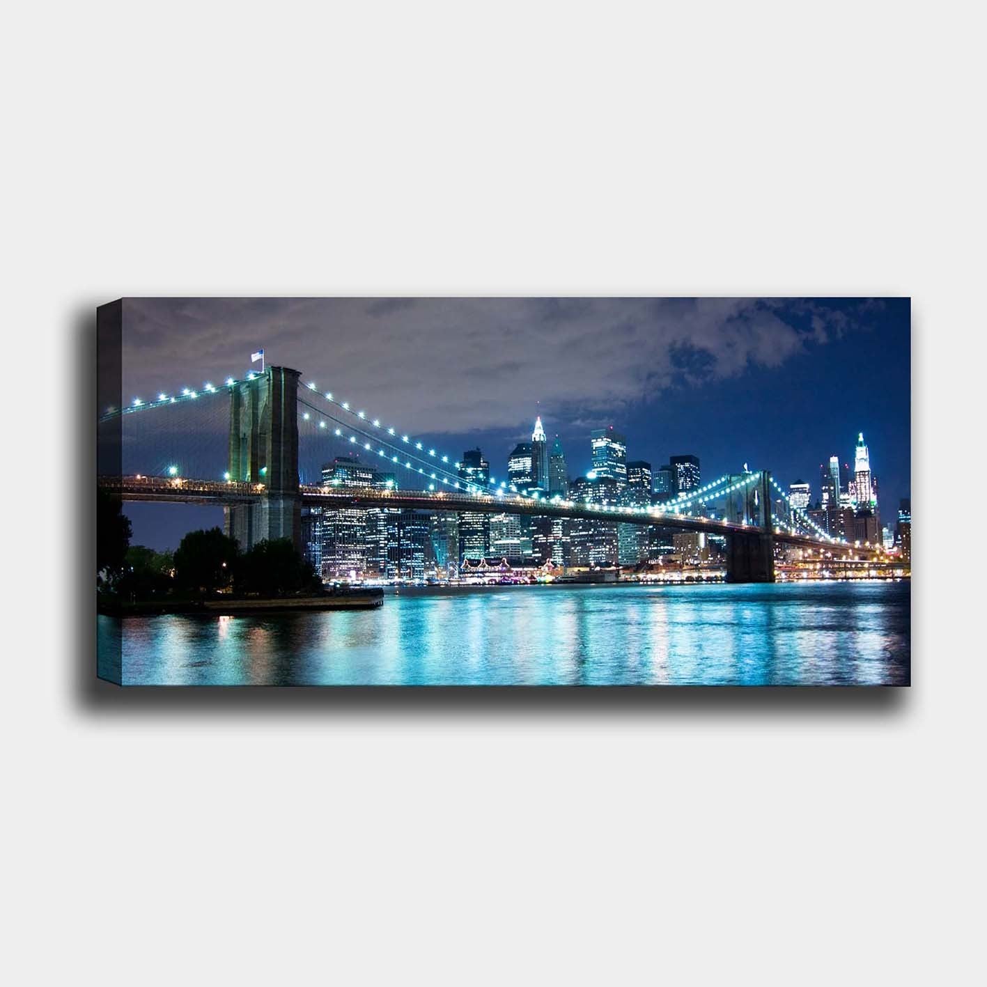 Quadro em Tela Canvas 50x120 cm com Moldura de Madeira (3 cm) – Multicolor – YTY103156192011_50120