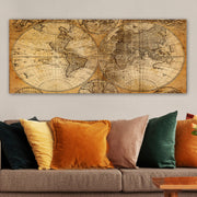 Tela Decorativa Multicolor 50x120 cm | 100% Canvas com Moldura de Madeira 3 cm | YTY10353380159_50120