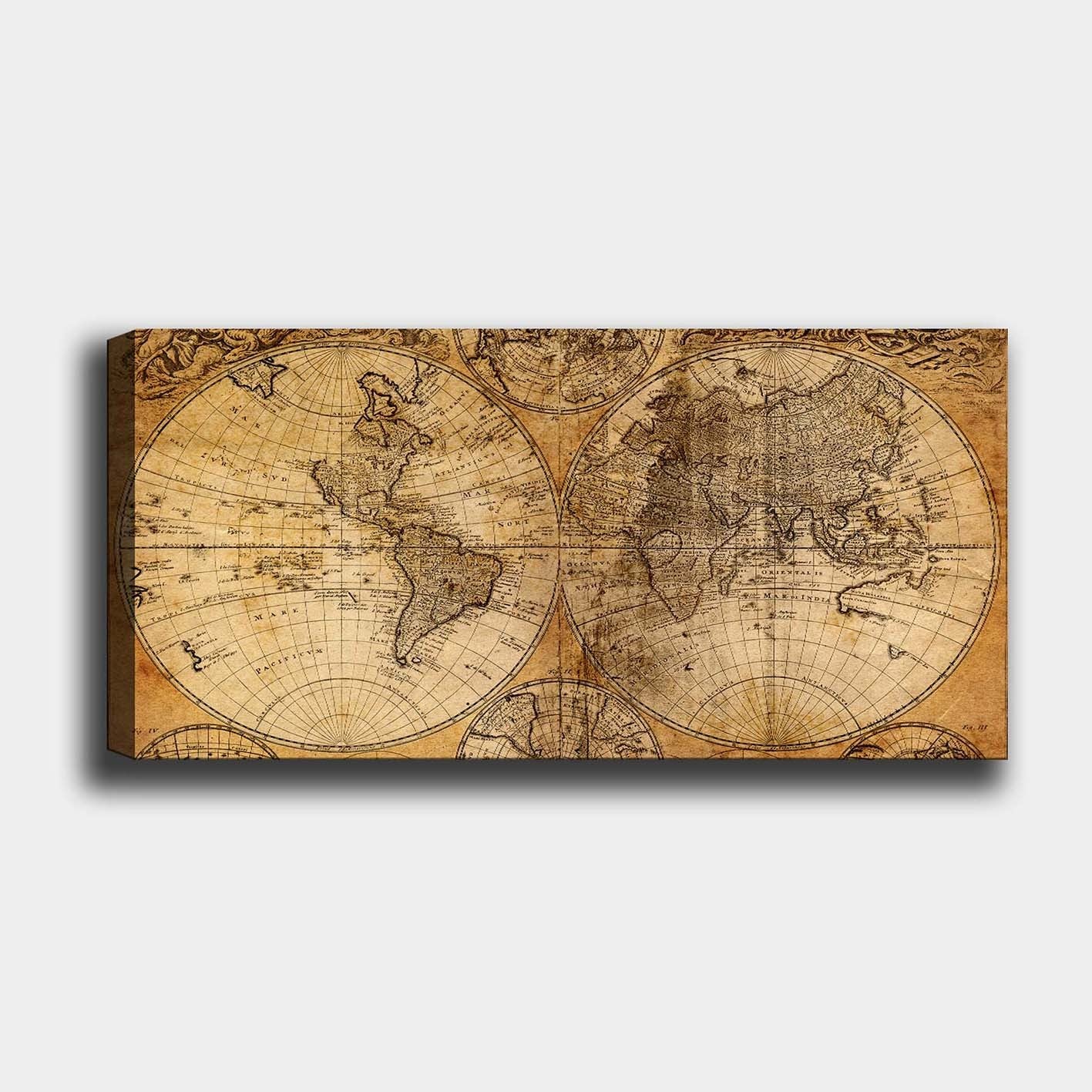 Tela Decorativa Multicolor 50x120 cm | 100% Canvas com Moldura de Madeira 3 cm | YTY10353380159_50120