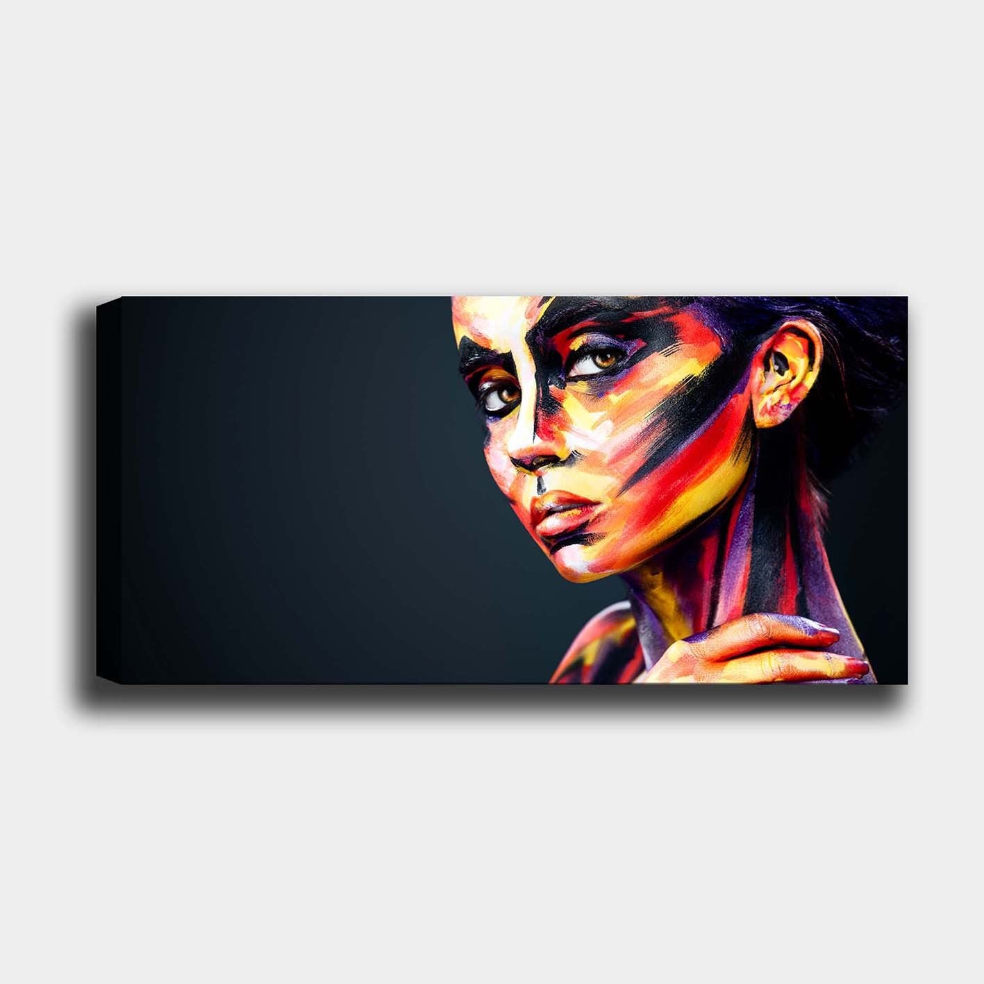 Quadro Decorativo em Tela 100% Canvas 50x120 cm, Multicolor, Moldura de Madeira 3 cm – YTY103552938821_50120