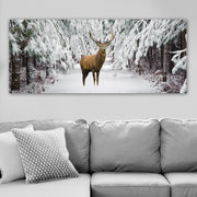 Quadro em Tela Canvas Multicor 50x120 cm com Moldura de Madeira (3 cm)