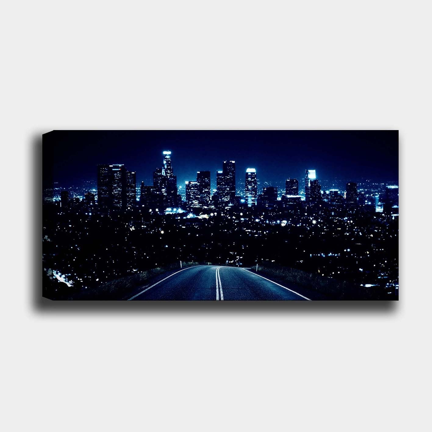 Tela Decorativa em Canvas Multicolor com Moldura de Madeira (3 cm) – 50 x 120 cm