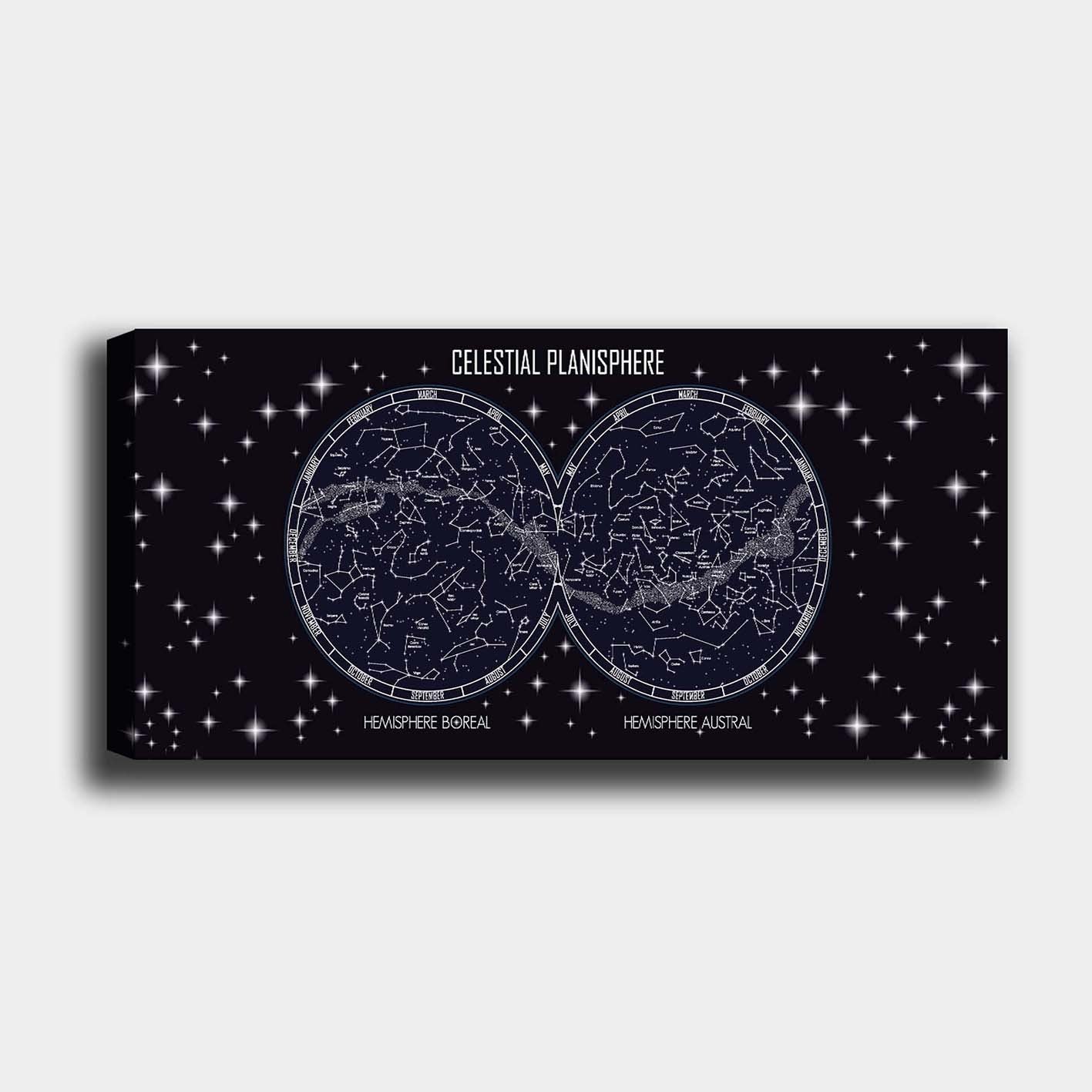 Quadro em Tela Decorativa Multicolor 50x120 cm com Moldura de Madeira 3 cm – 100% Canvas (YTY103653581354_50120)