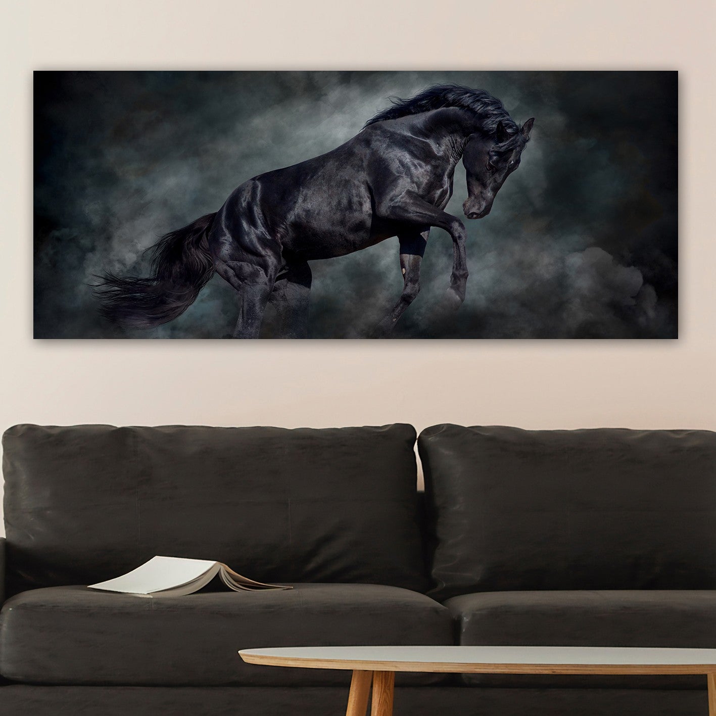 Quadro em Tela Decorativa Multicolor 50x120 cm – 100% Canvas com Moldura de Madeira 3 cm