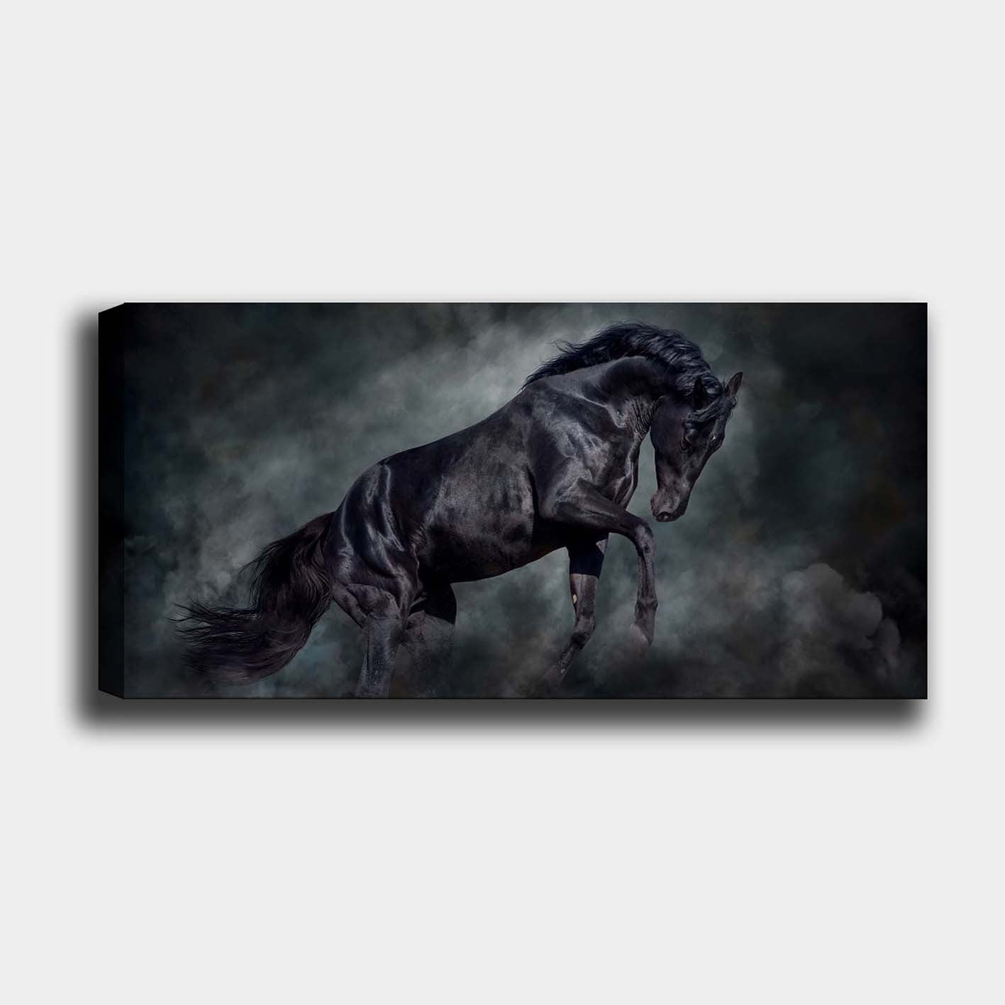 Quadro em Tela Decorativa Multicolor 50x120 cm – 100% Canvas com Moldura de Madeira 3 cm