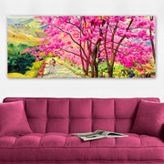 Quadro em Tela Decorativo Multicolor, Moldura de Madeira 3 cm – 50 x 120 cm