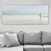 Tela Decorativa Multicolor 50 x 120 cm em 100% Canvas com Moldura de Madeira 3 cm