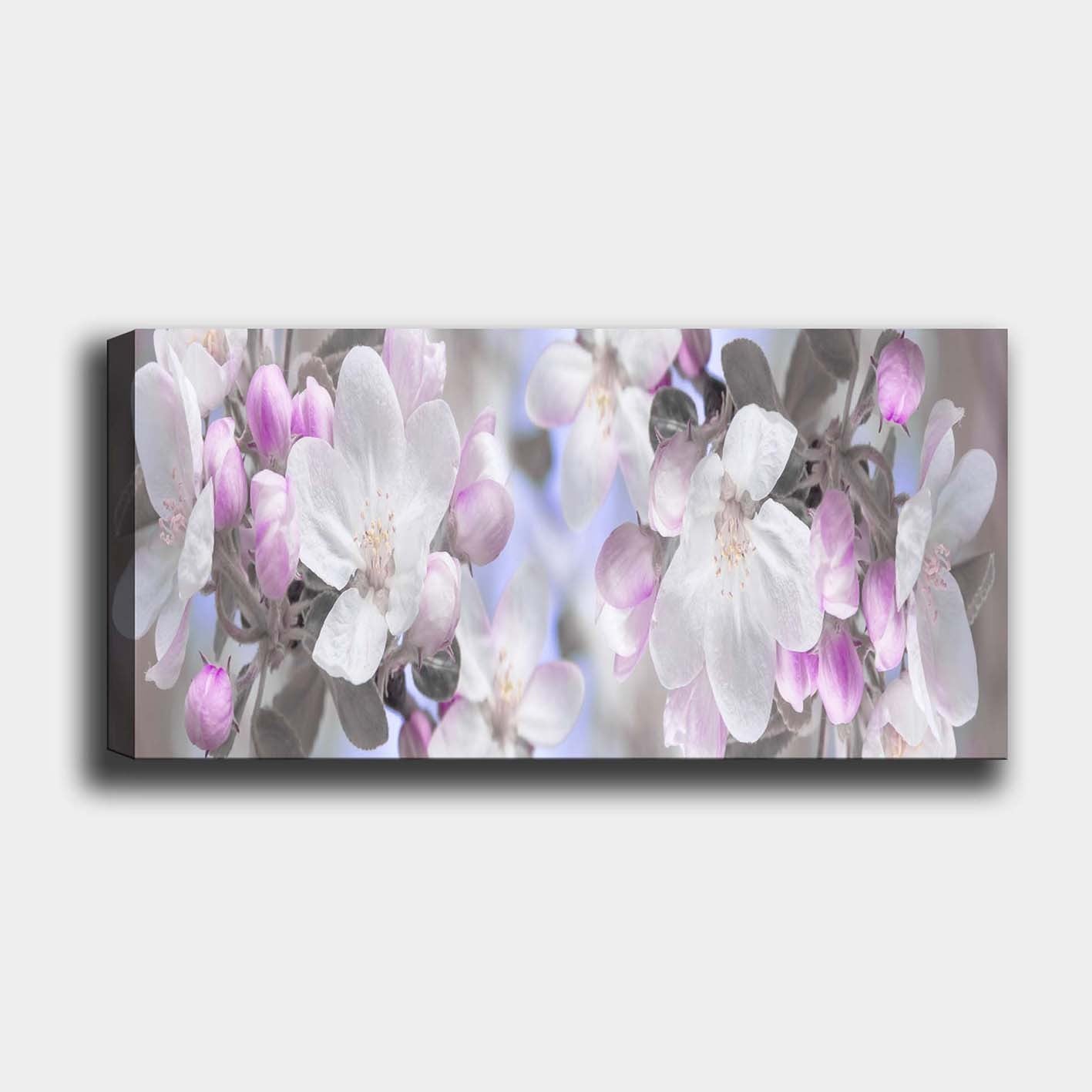 Quadro Decorativo em Tela 100% Multicolor 50 x 120 cm com Moldura de Madeira (3 cm)