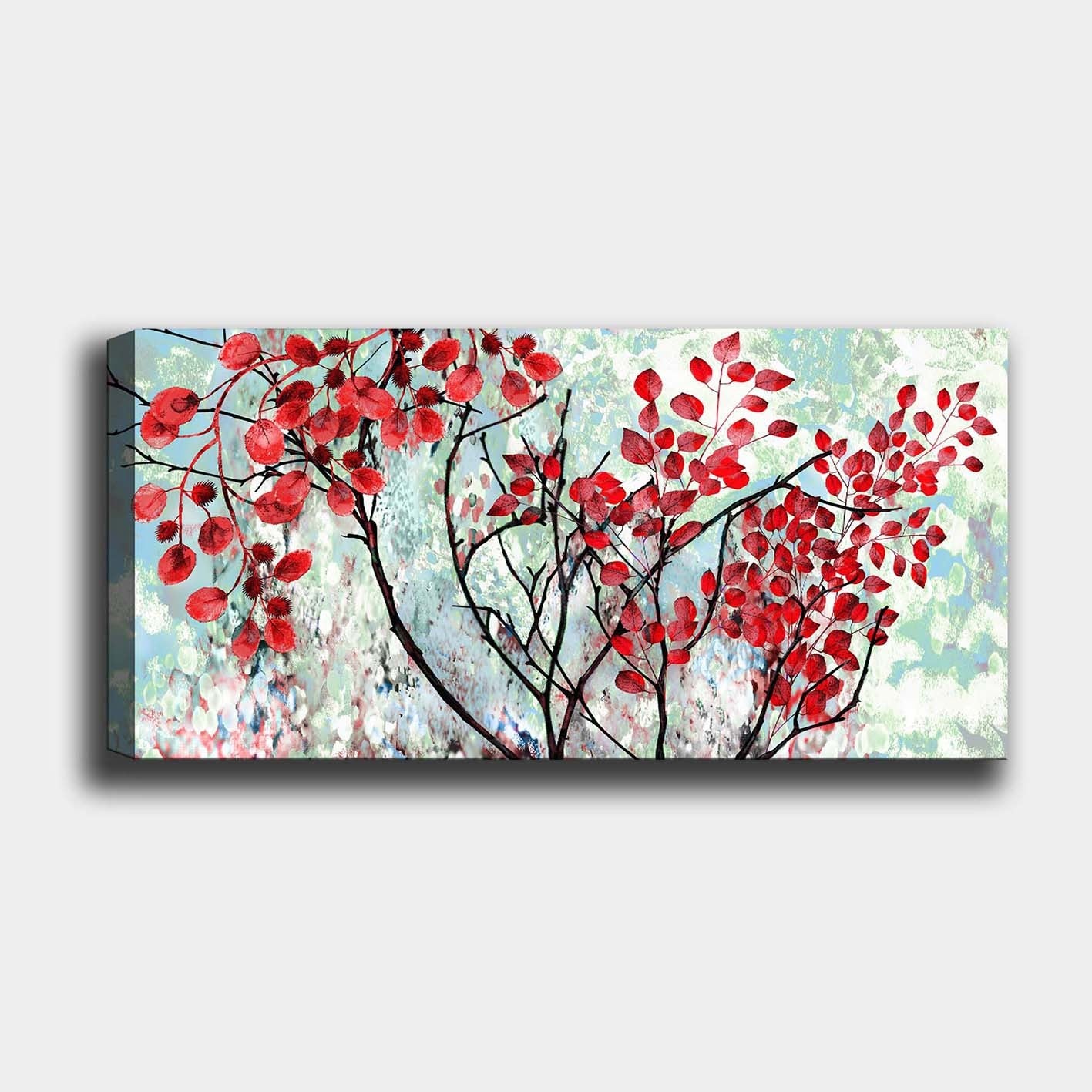 Impressionante pintura decorativa em tela, 50 x 120 cm | 100% tela, 100% moldura de madeira (3 cm de espessura) | Perfeito para amantes de decoração e arte