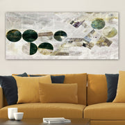 Quadro Decorativo em Tela Multicolor 50 x 120 cm | Moldura de Madeira 3 cm