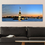 Quadro em Tela Multicolor 50x120 cm com Moldura de Madeira (3 cm) – 100% Canvas