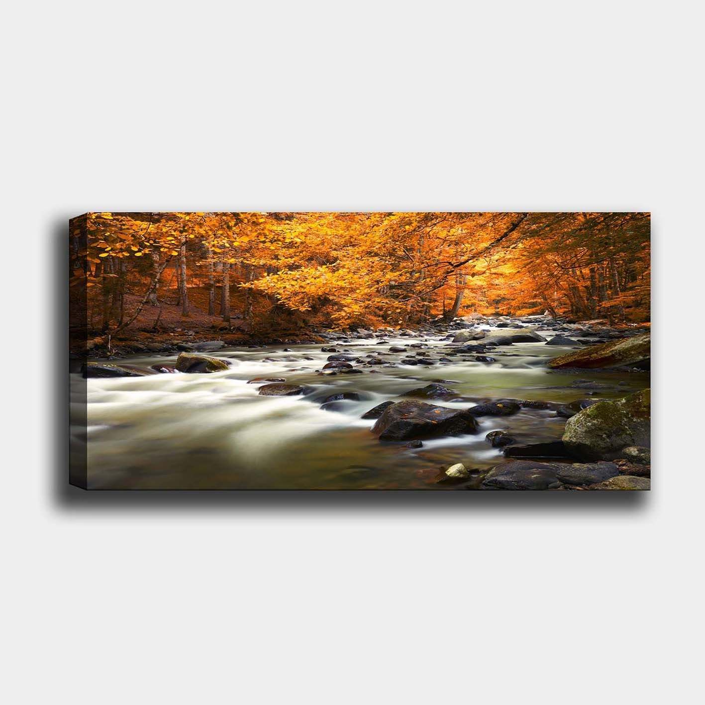 Tela Decorativa Multicolor 50x120 cm em 100% Canvas com Moldura de Madeira (3 cm) – YTY110245898_50120