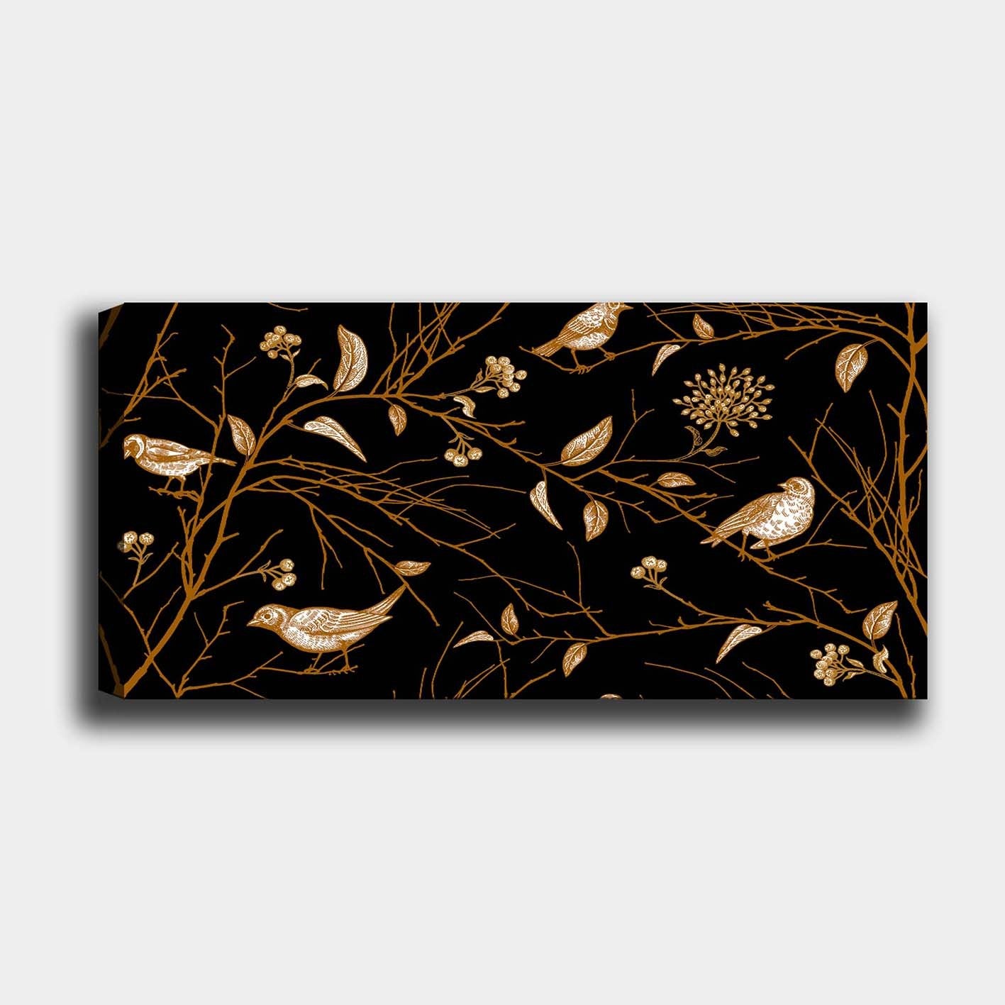 Tela Decorativa em Canvas Multicolor 50 x 120 cm com Moldura de Madeira (3 cm)