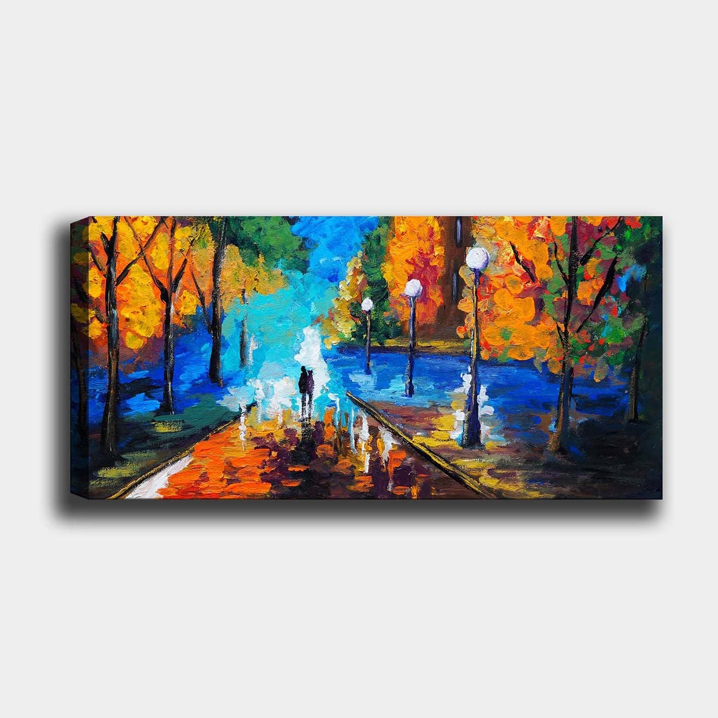 Quadro em Tela Decorativo Multicolorido 50 x 120 cm – 100% Tela, Moldura de Madeira 3 cm (YTY113055862_50120 | 451ERN1202)