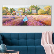 Quadro em Tela (Canvas) 100% Multicolor 50 x 120 cm com Moldura de Madeira 3 cm