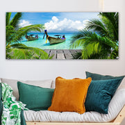 Tela Decorativa Multicolor 50x120 cm, 100% Canvas com Moldura de Madeira (3 cm)