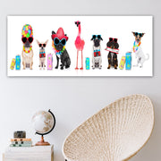 Quadro em Tela Decorativa Multicolor 50x120 cm – Canvas 100% com Moldura de Madeira 3 cm