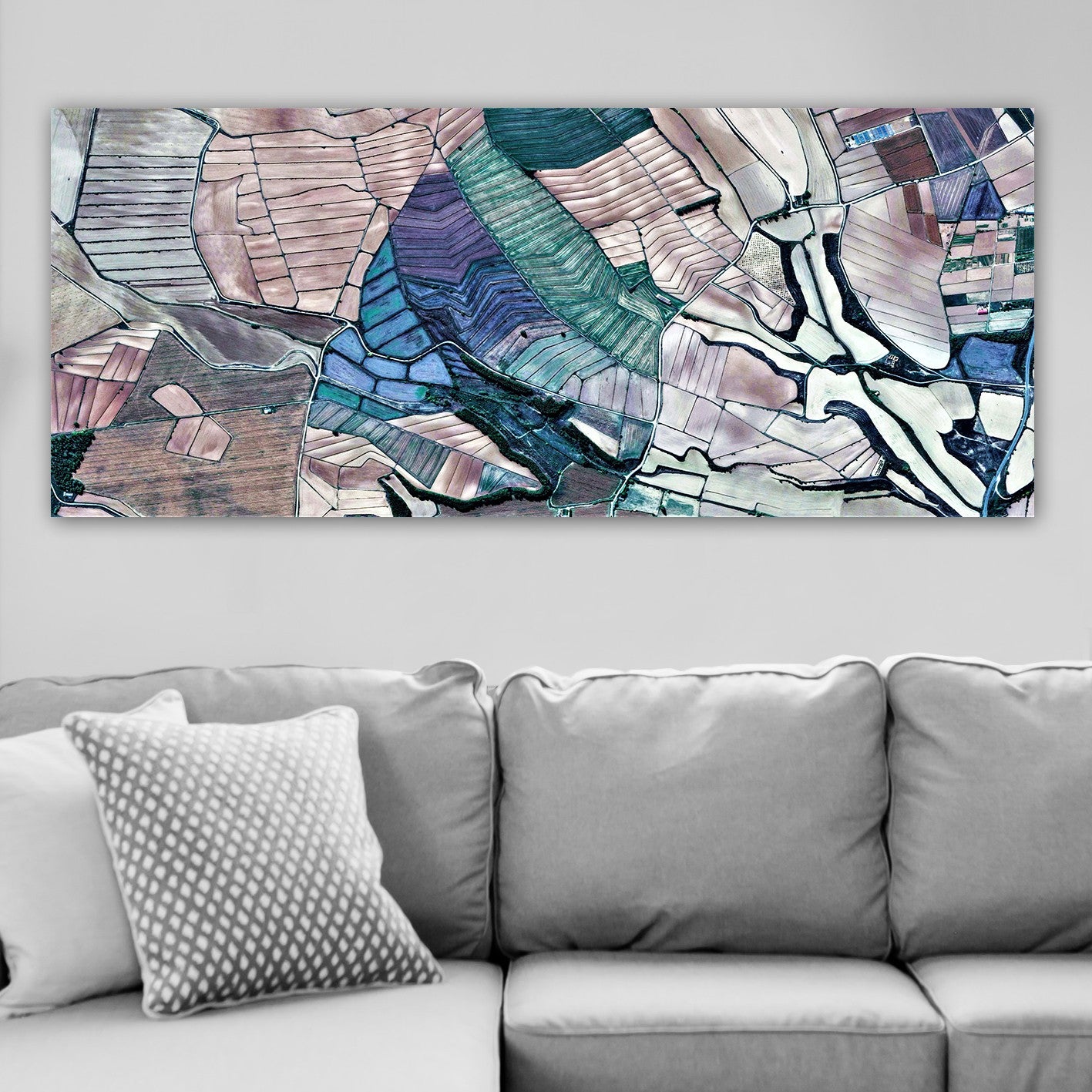 Quadro em Tela Decorativa Multicolor 50x120 cm com Moldura de Madeira 3 cm – 100% Canvas | YTY1196977129_50120 (451ERN1225)