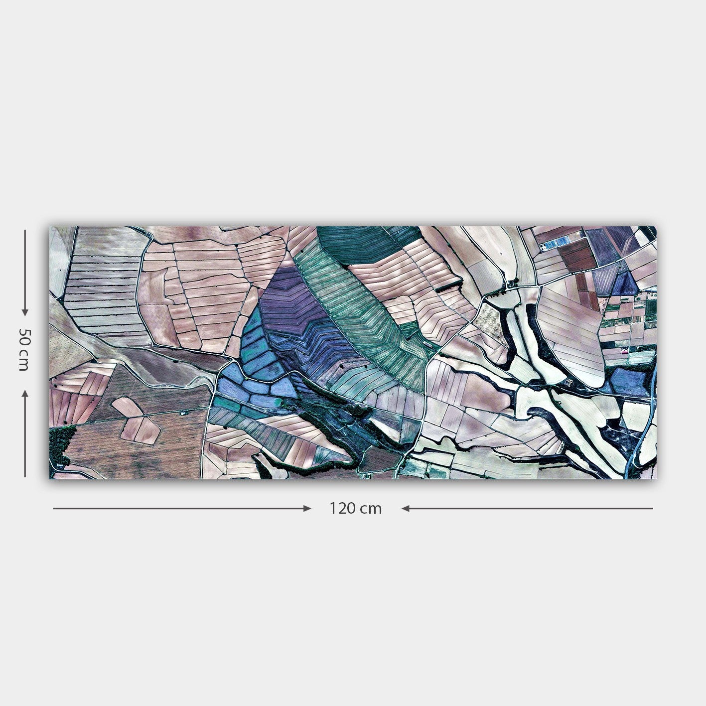 Quadro em Tela Decorativa Multicolor 50x120 cm com Moldura de Madeira 3 cm – 100% Canvas | YTY1196977129_50120 (451ERN1225)