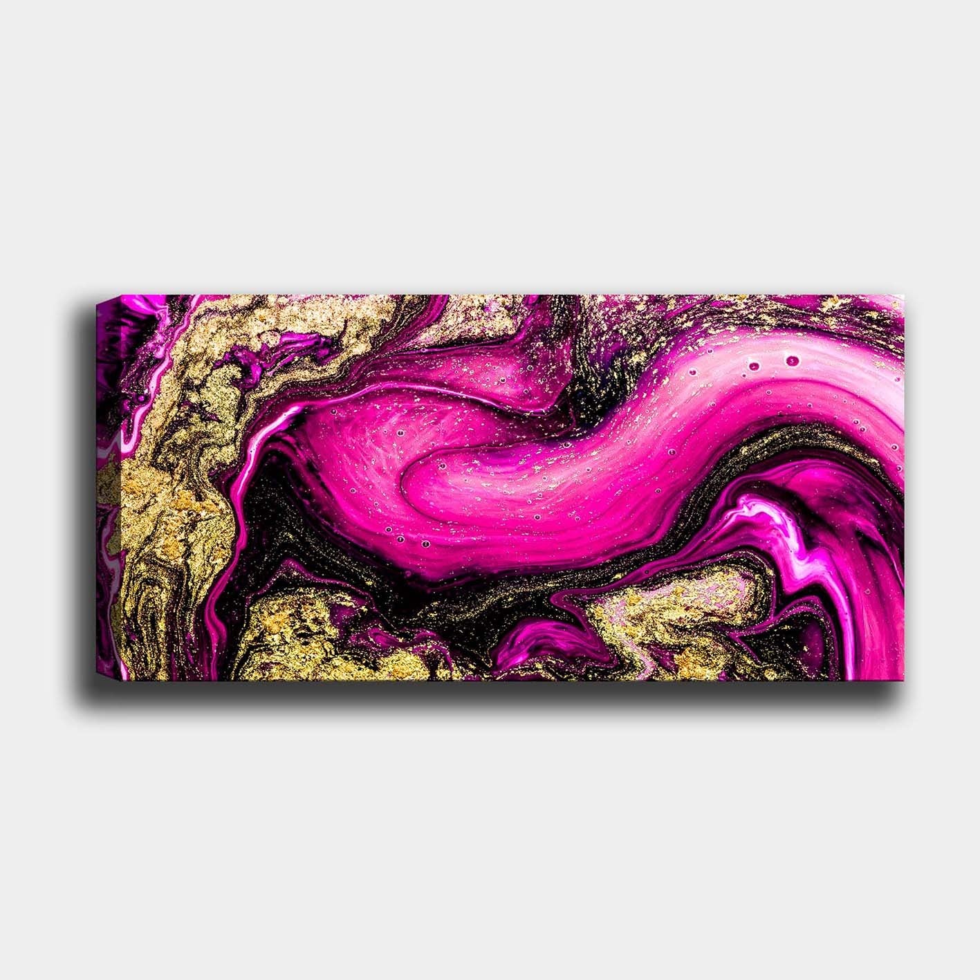 Quadro em Tela Decorativa Multicolor 50x120 cm com Moldura de Madeira (3 cm) – 100% Tela – Ref. 451ERN1230 | YTY1229857033_50120