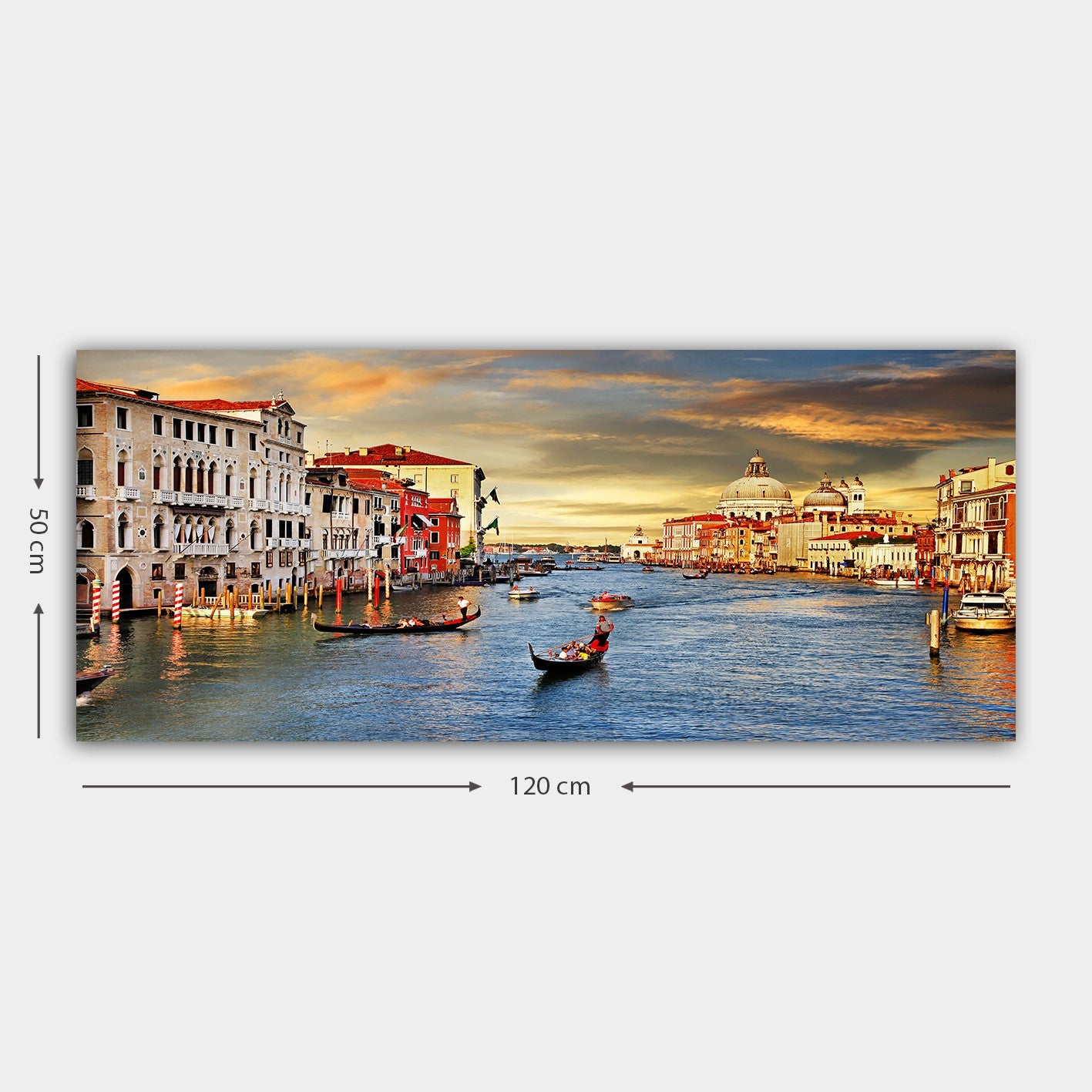 Tela Decorativa Multicolor em 100% Canvas 50 x 120 cm com Moldura 100% Madeira (3 cm) – YTY123162883_50120