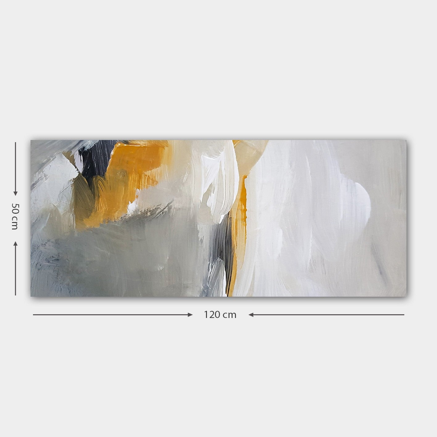 Quadro em Tela Decorativo Multicolor 50x120 cm – 100% Canvas com Moldura de Madeira (3 cm)