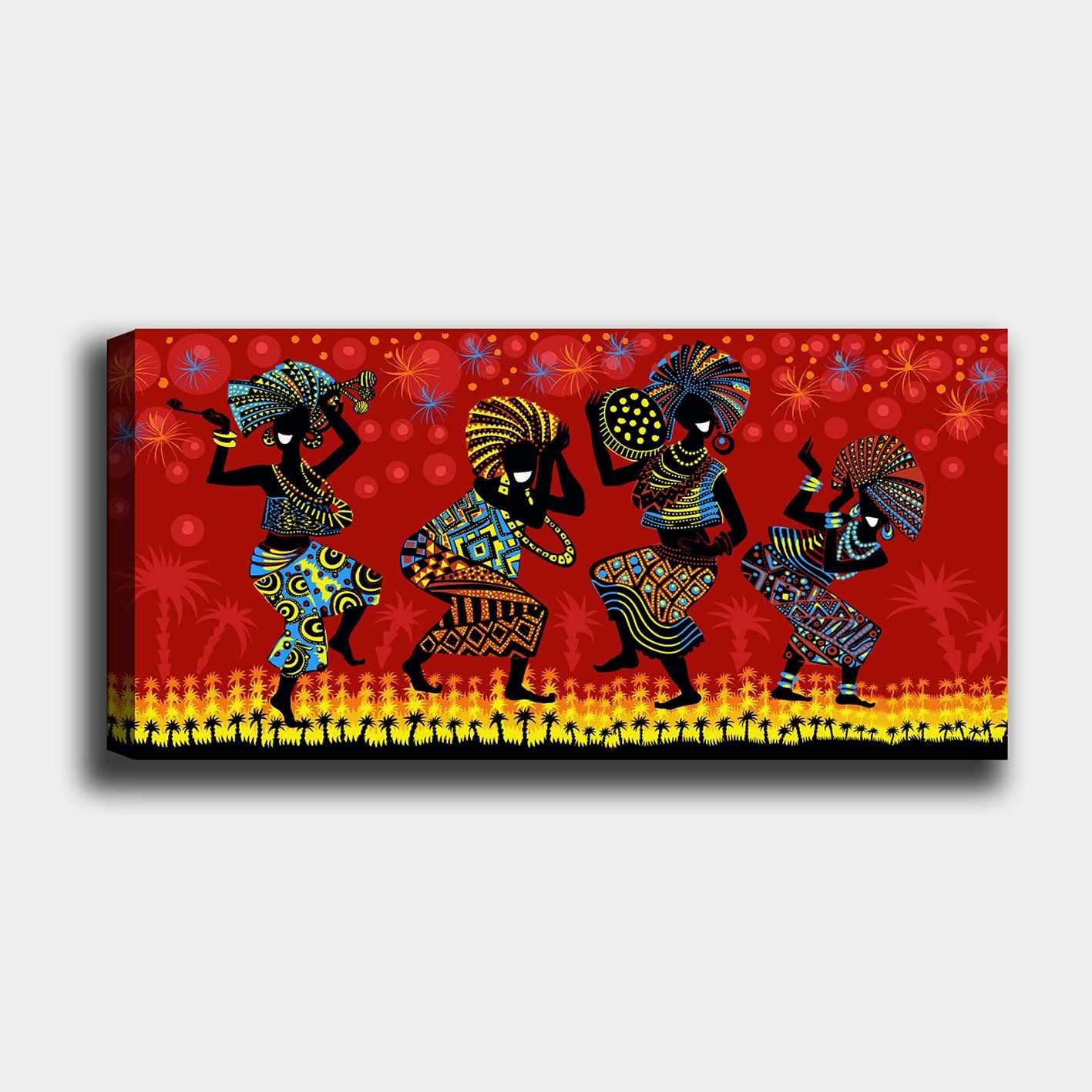 Tela Decorativa Multicolor 50x120 cm – 100% Canvas com Moldura em Madeira (3 cm)