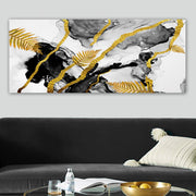 Pintura decorativa em tela – 50 x 120 cm – Moldura de madeira 3 cm