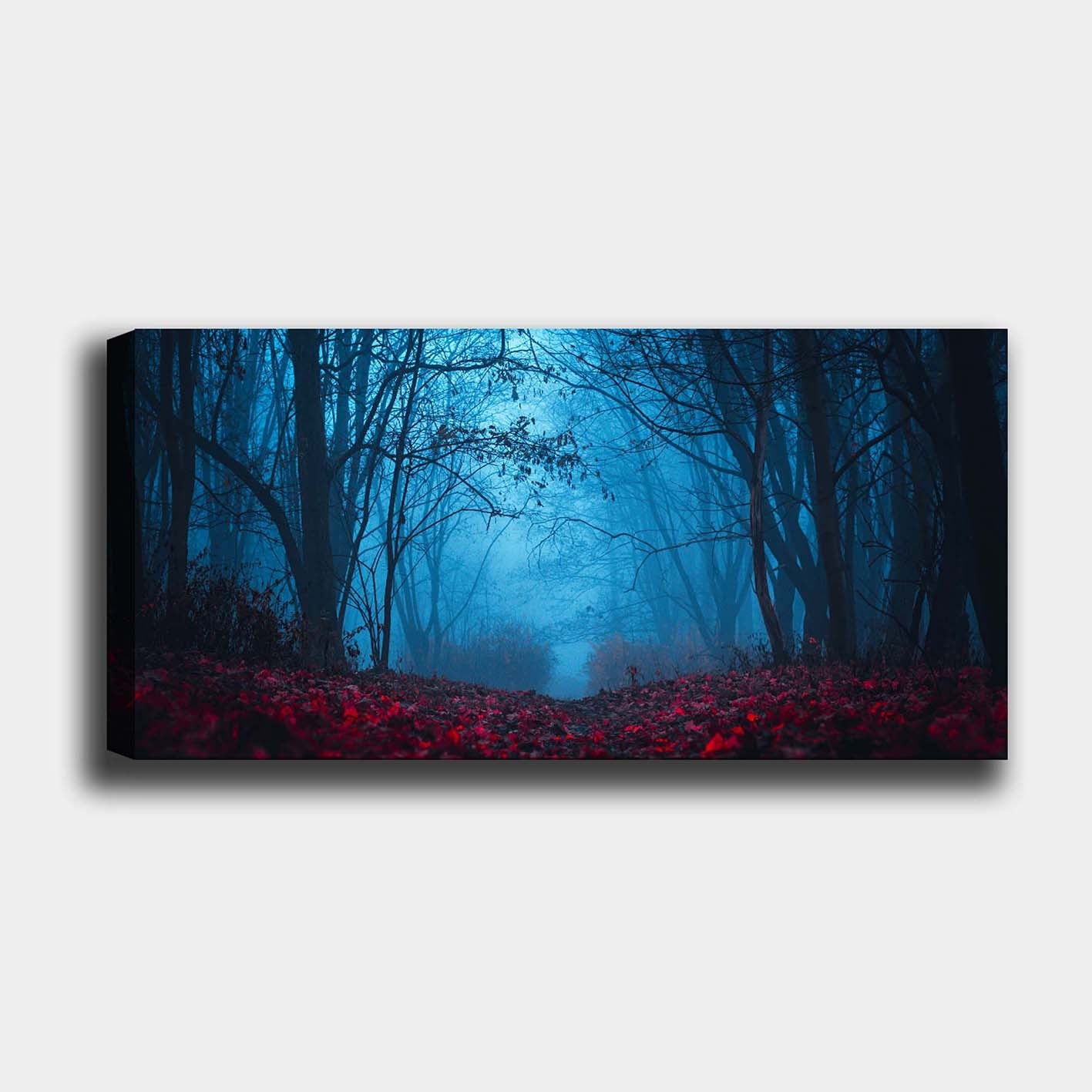 Quadro em Tela Canvas 100% Multicolor com Moldura de Madeira 3 cm – 50x120 cm