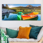 Quadro em Tela 100% Canvas Multicolor 50 x 120 cm com Moldura 100% Madeira (3 cm)